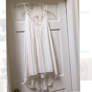 White LF Daisy Back Dress